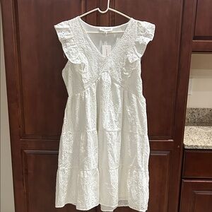 Lucky Brand White Eyelet Dress